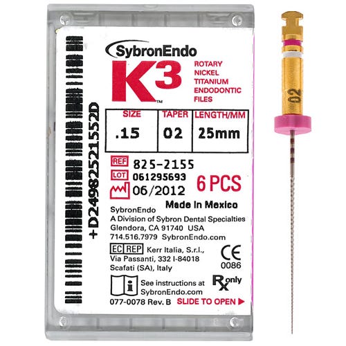 K3 NiTi Files 25mm | Scott's Dental Supply
